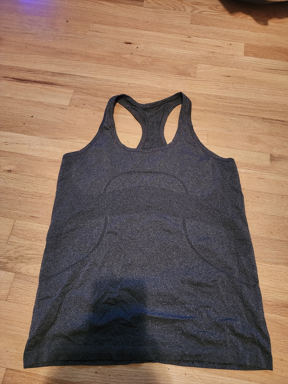Lululemon Racerback Athletic Tank - Dark Gray Heather